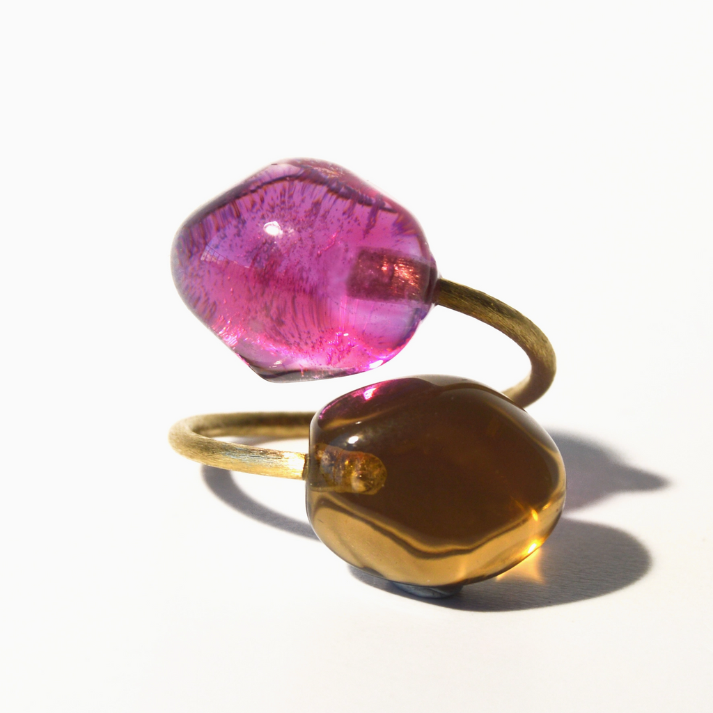 Handmade Murano Glass Ring - 2B
