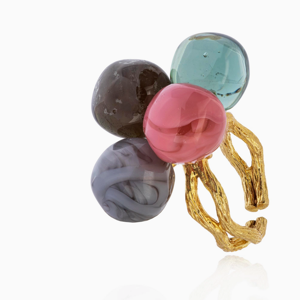 Handmade Murano Glass Ring - 4B