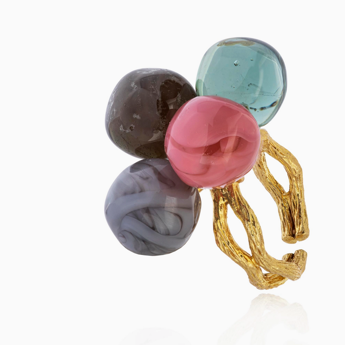 Handmade Murano Glass Ring - 4B