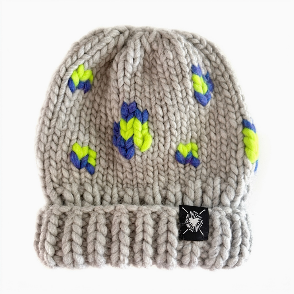 Zero Waste Handmade Merino Beanie - Leopard