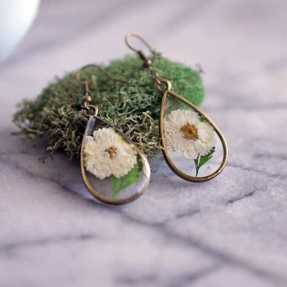 April Birth Flower Earrings