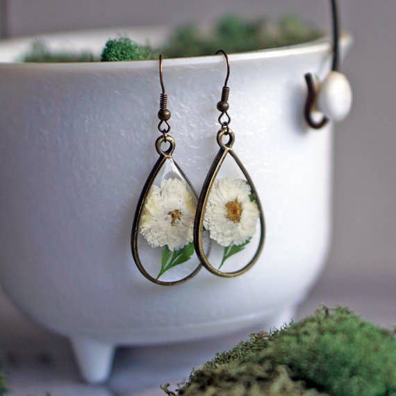 April Birth Flower Earrings