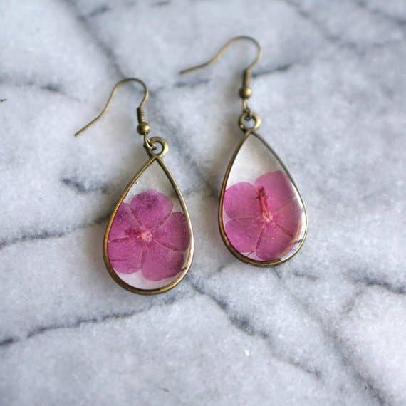 August Birth Flower Earrings