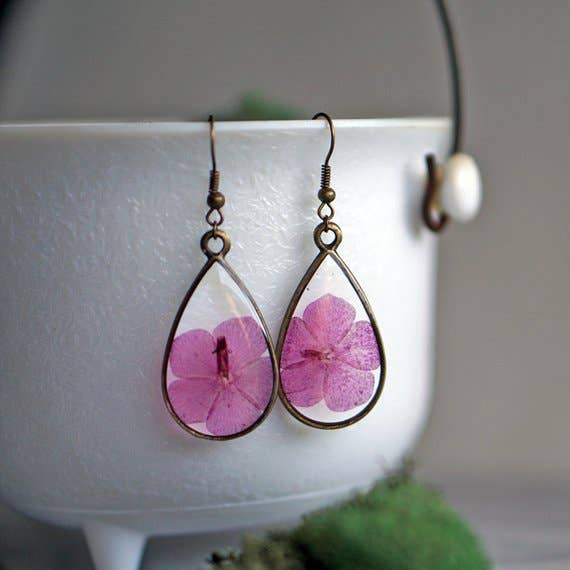 August Birth Flower Earrings