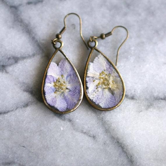 July Birth Flower Earrings