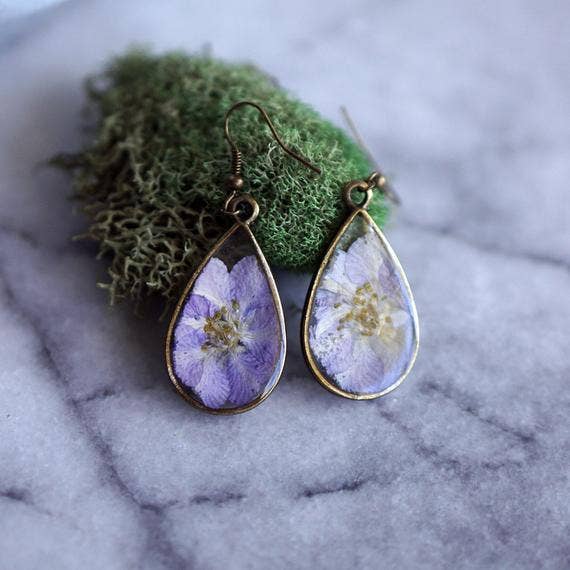July Birth Flower Earrings