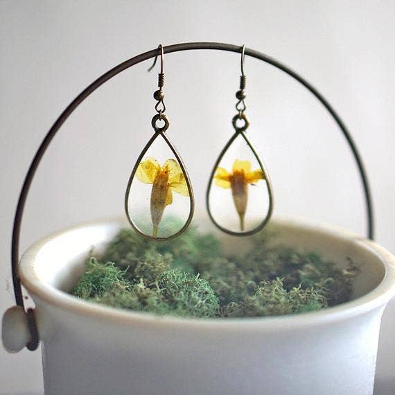 October Birth Flower Earrings