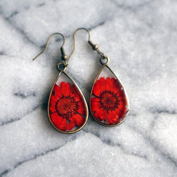 November Birth Flower Earrings