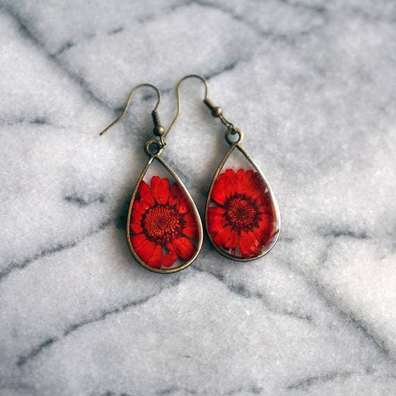 November Birth Flower Earrings