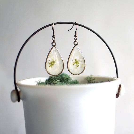 December Birth Flower Earrings