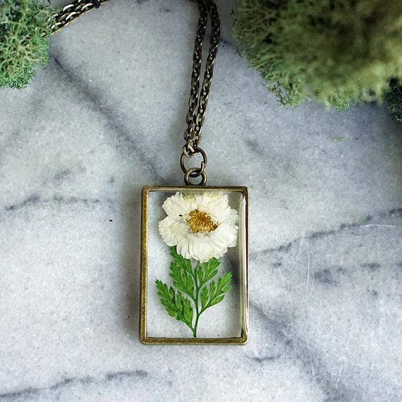 April Birth Flower Necklace