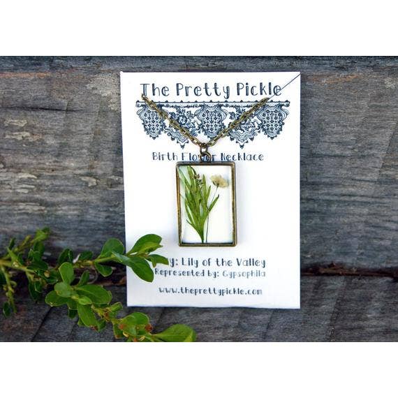 May Birth Flower Necklace