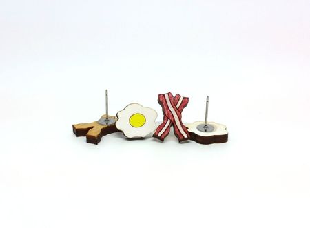 Bacon & Eggs Earrings