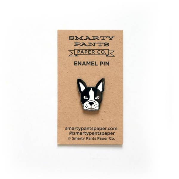 Boston Terrier Enamel Pin