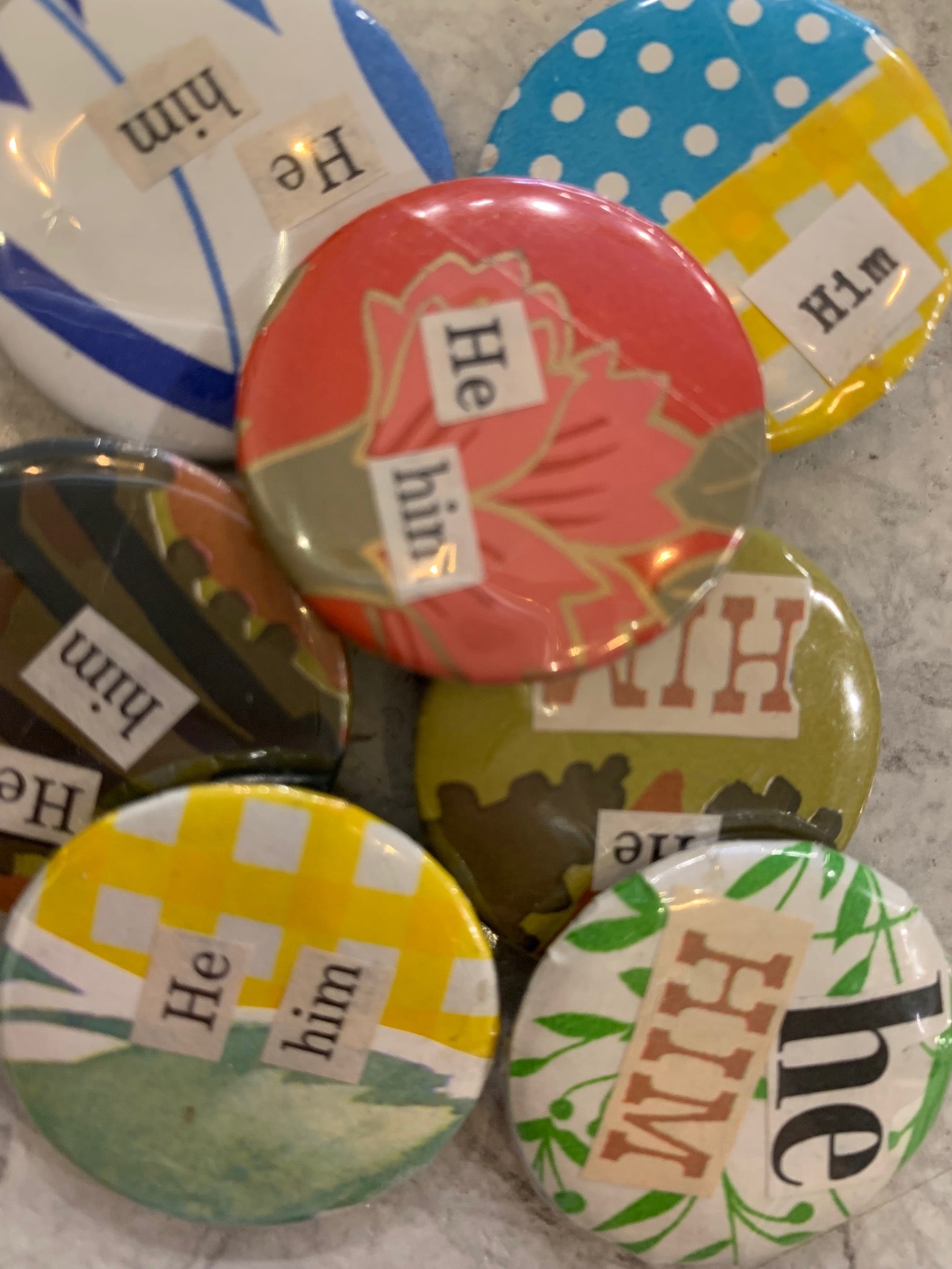 Pronoun Buttons