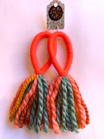 Big Loop Tassel Earrings