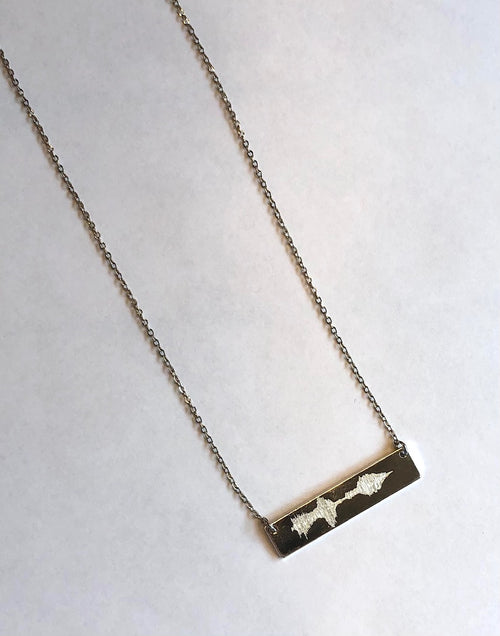 'I Love You' Sound Wave Necklace