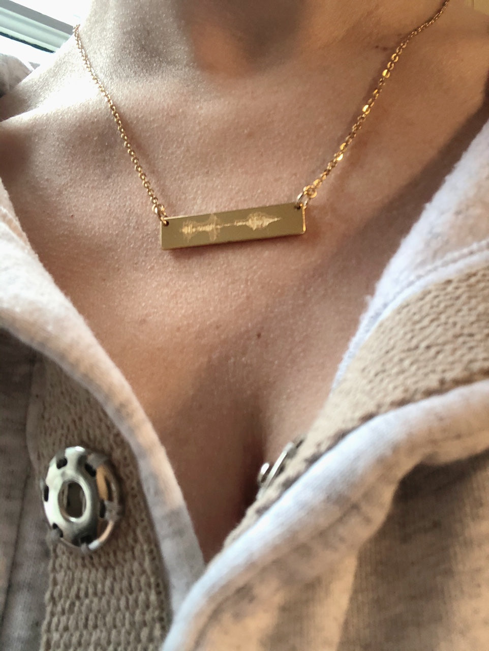 'I Love You' Sound Wave Necklace