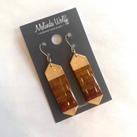 Reclaimed Wood Earrings by Melinda Wolff - $45