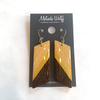 Reclaimed Wood Earrings by Melinda Wolff - $45
