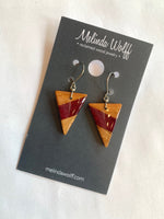 Reclaimed Wood Earrings by Melinda Wolff - $40