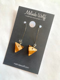 Reclaimed Wood Earrings by Melinda Wolff - $35