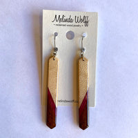 Reclaimed Wood Earrings by Melinda Wolff - $35