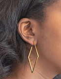 Gold Diamond Hoop Earrings