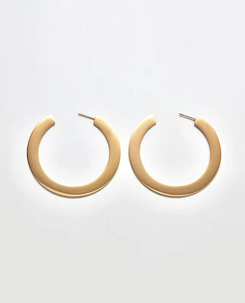Medium Flat Hoop Earrings
