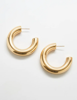 Medium Chunky Hoop Earrings