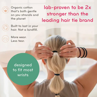 Plastic-free Round Hair Ties - Mondo 8-pack
