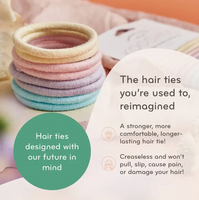 Plastic-free Round Hair Ties - Mondo 8-pack