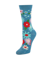 Mod Flowers Crew Socks