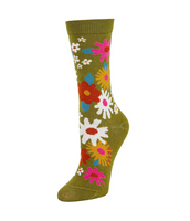 Mod Flowers Crew Socks