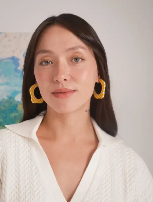 Abalone Small Hoop Earrings