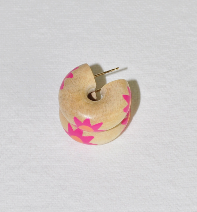 B+L Mini Chunk Hoop Earrings