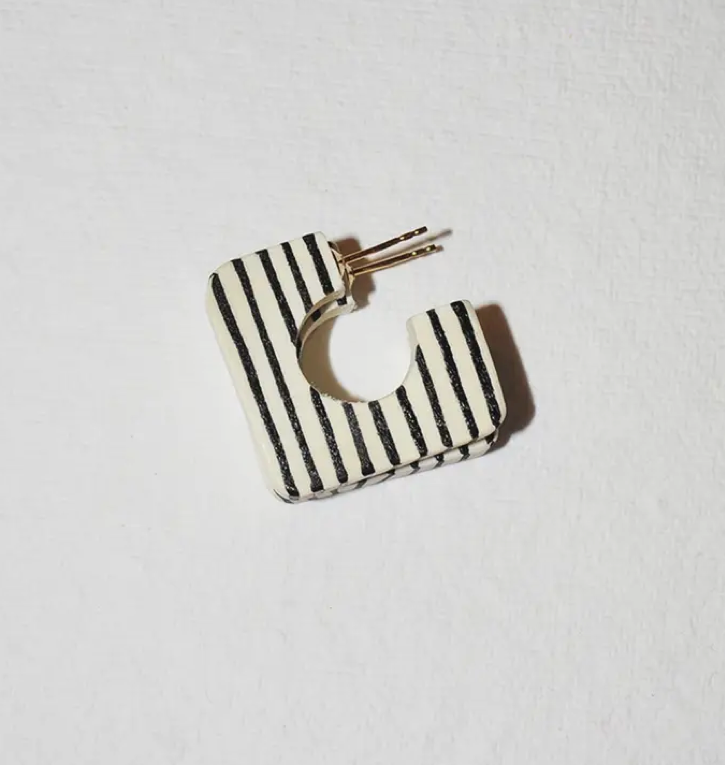 Binky & Lulu Square Mini Hoop Earrings