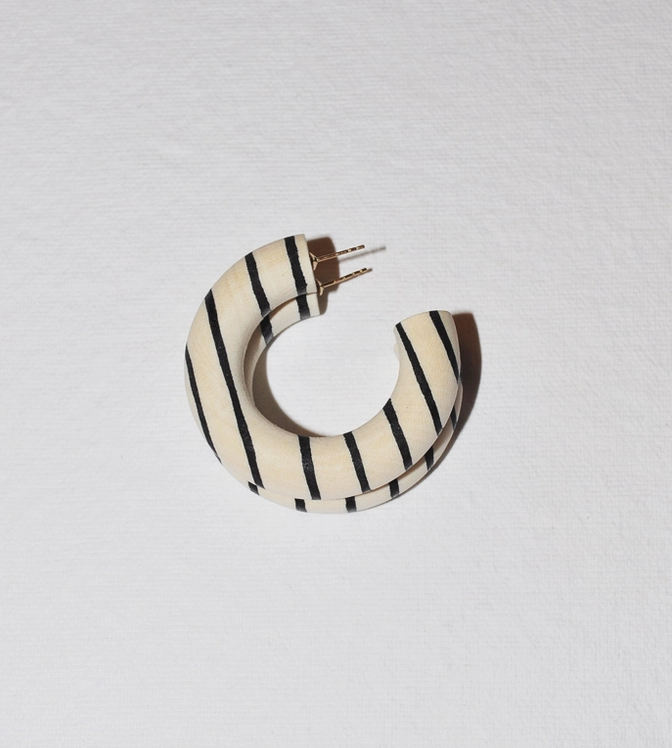 B+L Small Chunk Hoop Earrings