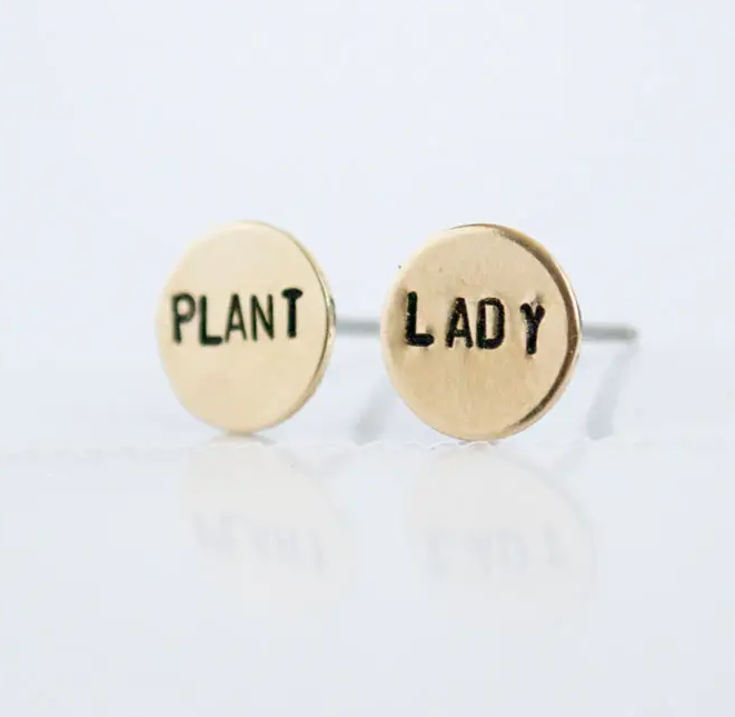 Hand Stamped Stud Earrings