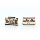 Boombox & Tape Earrings