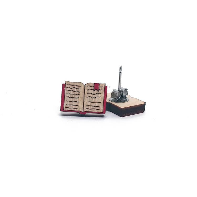 Book Earrings