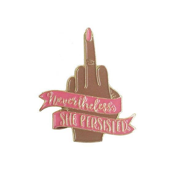 Nevertheless She Persisted Lapel Pin