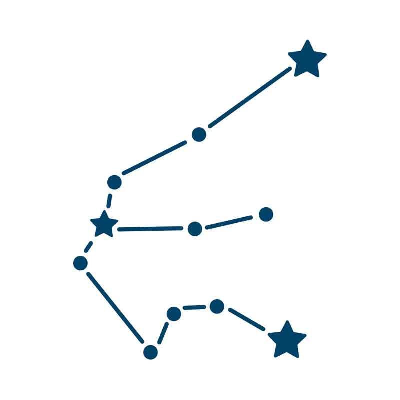 Zodiac Constellation Temporary Tattoo