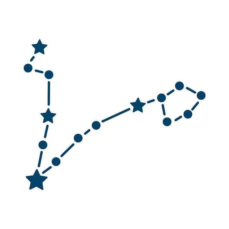 Zodiac Constellation Temporary Tattoo