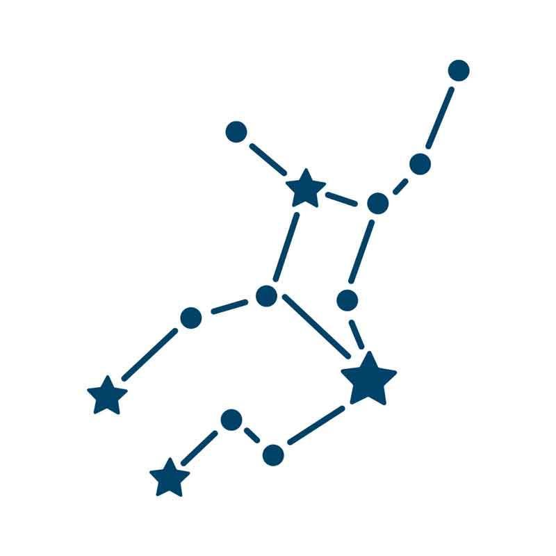 Zodiac Constellation Temporary Tattoo