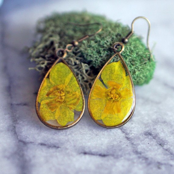 March Birth Flower Earrings