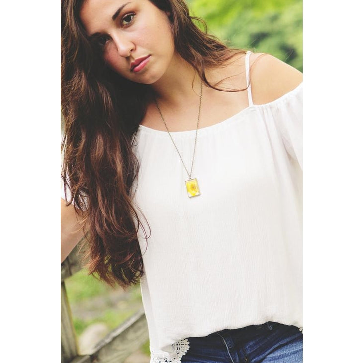 March Birth Flower Necklace