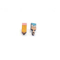 Pencil and Brush Earrings