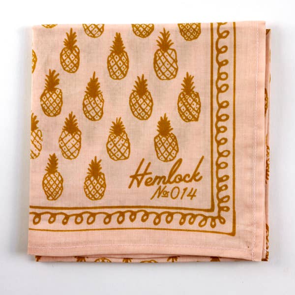 22" Pineapples Bandana 014