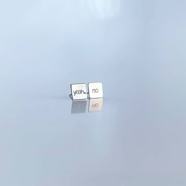 Hand Stamped Stud Earrings